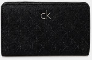 Peňaženka Calvin Klein dámska, čierna farba, K60K612824