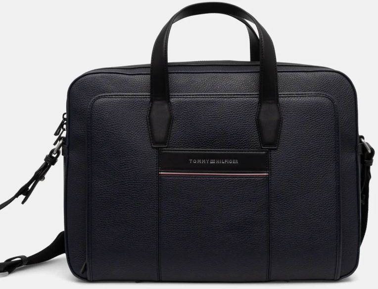 Taška Tommy Hilfiger tmavomodrá farba, AM0AM13095