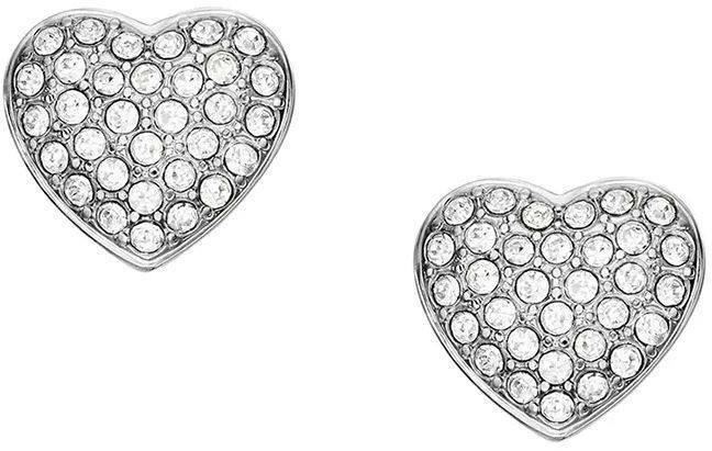 Náušnice Fossil Sadie Glitz Heart JF04676040