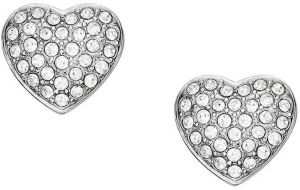 Náušnice Fossil Sadie Glitz Heart JF04676040