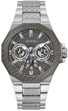 Hodinky Guess Indy pánske, strieborná farba, GW0636G1