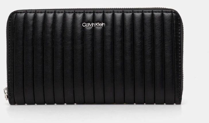 Peňaženka Calvin Klein dámska, čierna farba, K60K613067