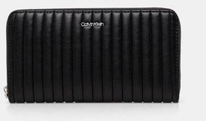 Peňaženka Calvin Klein dámska, čierna farba, K60K613067