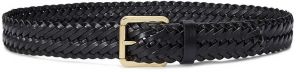 Kožený opasok Lauren Ralph Lauren dámsky, čierna farba, 412968766