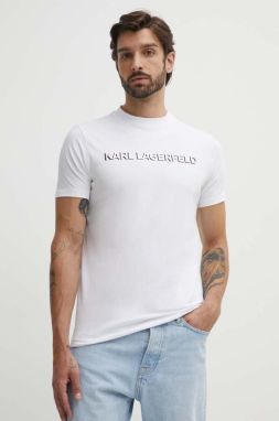 Tričko Karl Lagerfeld pánske, čierna farba, s potlačou, 542221.755053