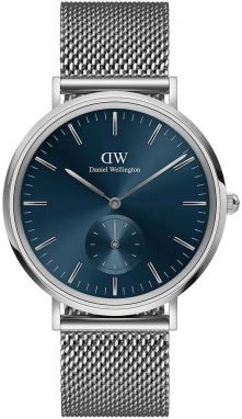 Hodinky Daniel Wellington Classic Multi-Eye Sterling Arctic 40 dámske, strieborná farba, DW00100710