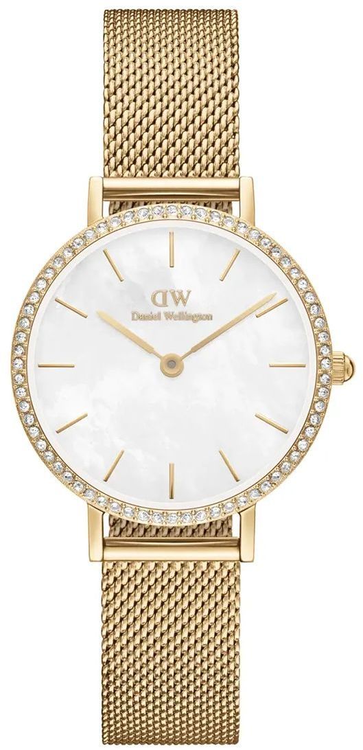 Hodinky Daniel Wellington Petite Lumine Bezel Evergold dámske, zlatá farba, DW00100662