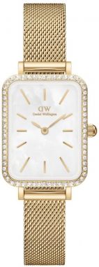 Hodinky Daniel Wellington Quadro Lumine Bezel Evergold 40 dámske, zlatá farba, DW00100668