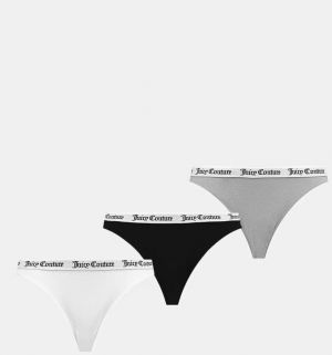 Nohavičky Juicy Couture DIDDY BRIEF 3PK 3-pak šedá farba, JCLBR224572