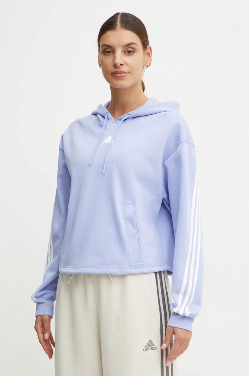 Mikina adidas Future Icons dámska, s kapucňou, s nášivkou, IW5195
