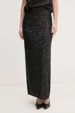 Sukňa DIANE VON FURSTENBERG čierna farba, maxi, puzdrová, DVFKL4S001