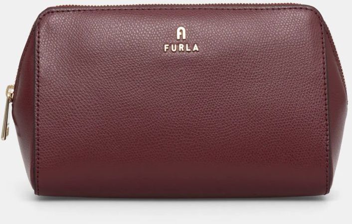 Kožená kozmetická taška Furla bordová farba, WE00618 ARE000 26700