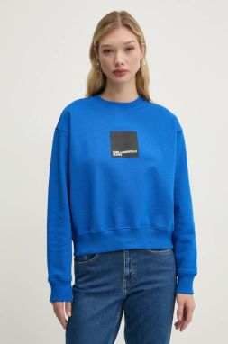 Bavlnená mikina Karl Lagerfeld Jeans dámska, s potlačou, A1W20006