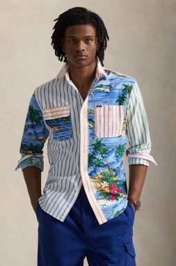 Bavlnená košeľa Polo Ralph Lauren pánska, viac farieb, regular, s klasickým golierom, 710958150