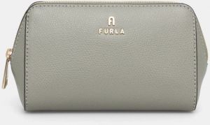 Kožená kozmetická taška Furla 2-pak zelená farba, WE00453 ARE000 3598S