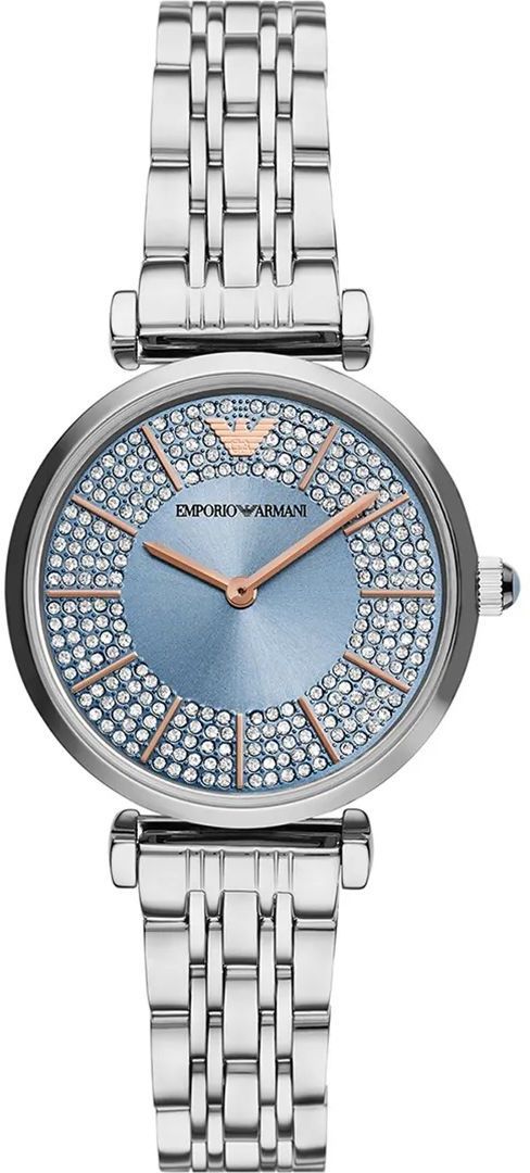Hodinky Emporio Armani Gianni T-Bar dámske, strieborná farba, AR11594