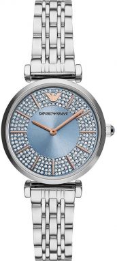 Hodinky Emporio Armani Gianni T-Bar dámske, strieborná farba, AR11594