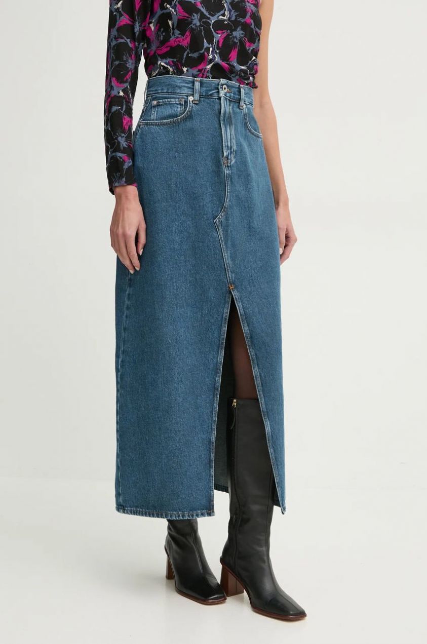 Rifľová sukňa Pepe Jeans MAXI SKIRT HW maxi, rovný strih, PL901185EF2R