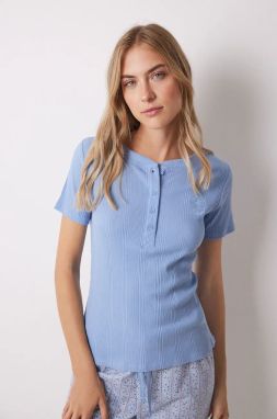 Pyžamové tričko women'secret MIX AND MATCH HAMPTONS bavlnené, 3278425