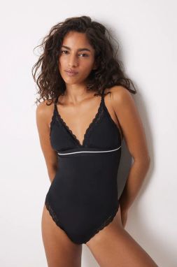 Body women'secret HELANKAS BLACK AND WHITE čierna farba, jednofarebné, 5668335