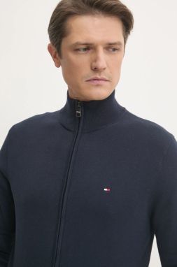 Bavlnený sveter Tommy Hilfiger tmavomodrá farba, MW0MW36517