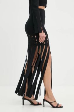 Sukňa Nanushka TRIANA čierna farba, mini, puzdrová, NW24FWSK47000