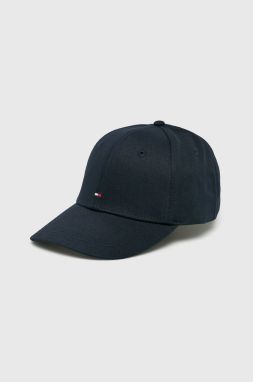 Čiapka Tommy Hilfiger tmavomodrá farba, jednofarebná, E367895041