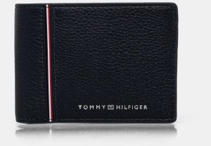 Kožená peňaženka Tommy Hilfiger pánsky, tmavomodrá farba, AM0AM13042