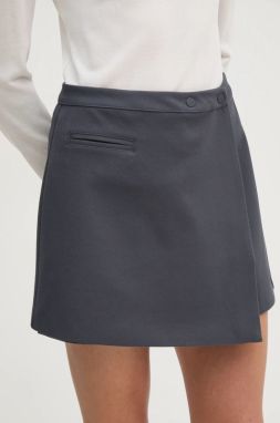 Sukňa Calvin Klein Jeans šedá farba, mini, rovný strih, J20J224863