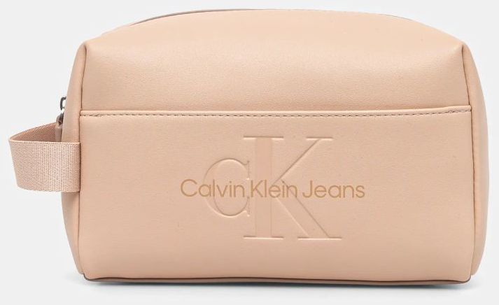 Kozmetická taška Calvin Klein Jeans ružová farba, K60K611483