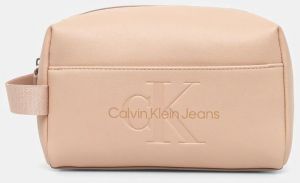 Kozmetická taška Calvin Klein Jeans ružová farba, K60K611483
