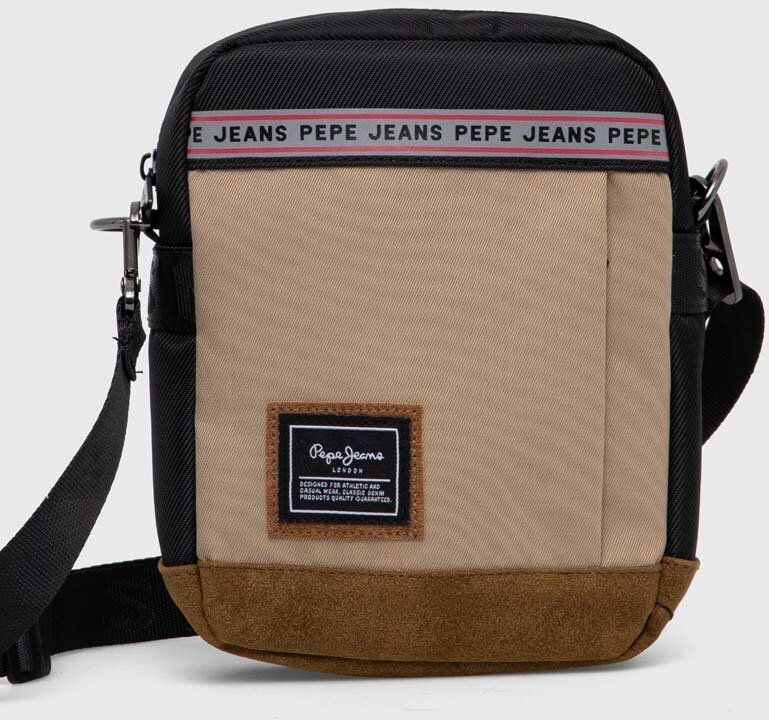 Malá taška Pepe Jeans CALLUM ROBEN béžová farba, PM030827