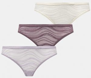 Tangá Calvin Klein Underwear 3-pak šedá farba, 000QD5216E