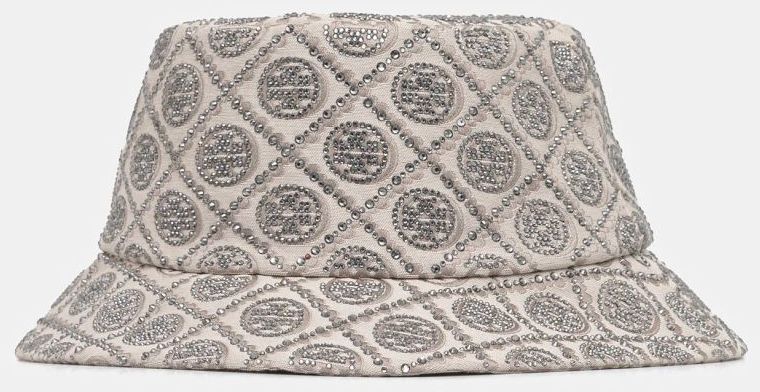 Klobúk Tory Burch Embellished šedá farba, 162064.020