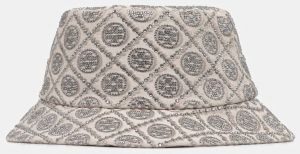Klobúk Tory Burch Embellished šedá farba, 162064.020