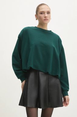 Mikina Answear Lab dámska, zelená farba, jednofarebná