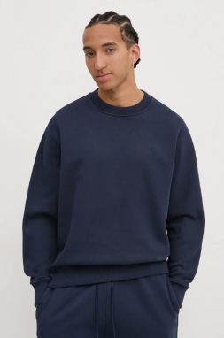 Mikina Abercrombie & Fitch pánska, tmavomodrá farba, jednofarebná, KI122-4274