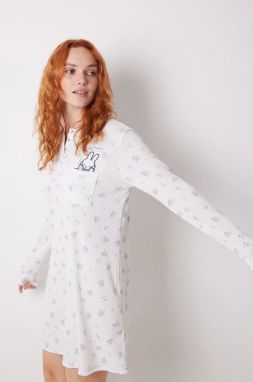 Nočná košeľa women'secret Miffy dámska, béžová farba, 4448045