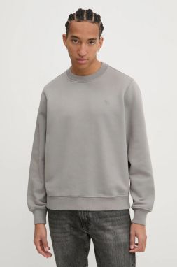 Mikina Abercrombie & Fitch pánska, šedá farba, jednofarebná, KI122-4274