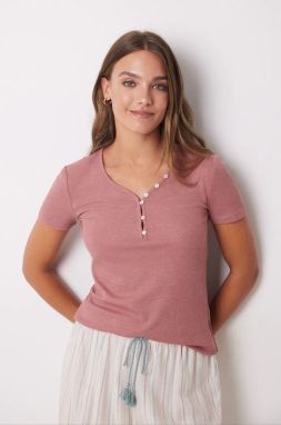 Pyžamové tričko women'secret MIX AND MATCH BRUMMELL ružová farba, 3278414