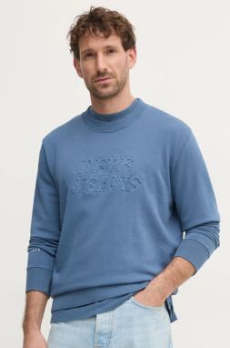 Bavlnená mikina Pepe Jeans DARIUS CREW pánska, s nášivkou, PM582760