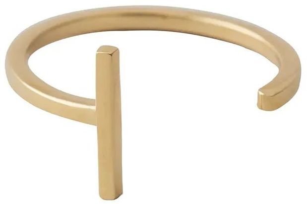 Strieborný pozlátený prsteň Design Letters 90601000I
