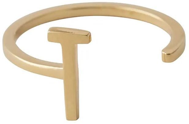 Strieborný pozlátený prsteň Design Letters 90601000T