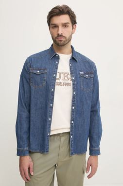 Rifľová košeľa Guess TRUCKEE pánska, regular, s klasickým golierom, M4YH02 D3PF6