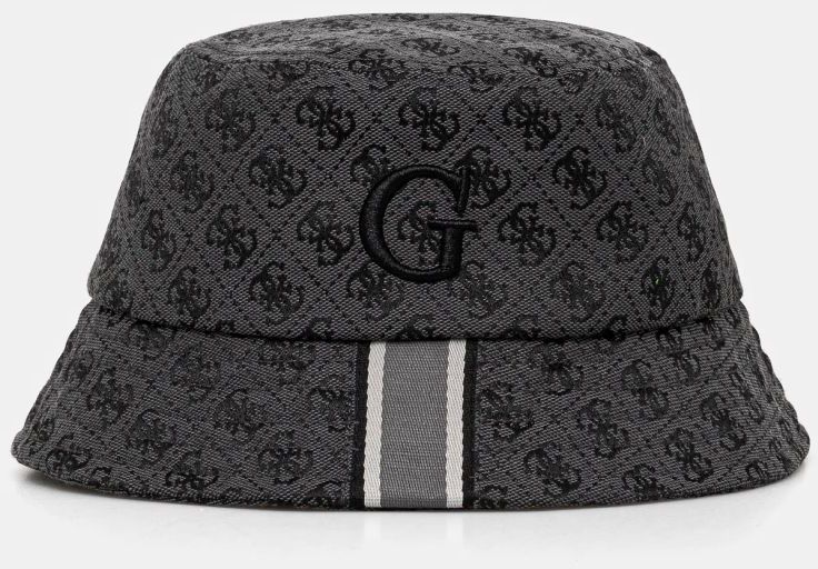 Klobúk Guess AMSTERDAM čierna farba, AM9496 POL01