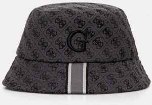 Klobúk Guess AMSTERDAM čierna farba, AM9496 POL01