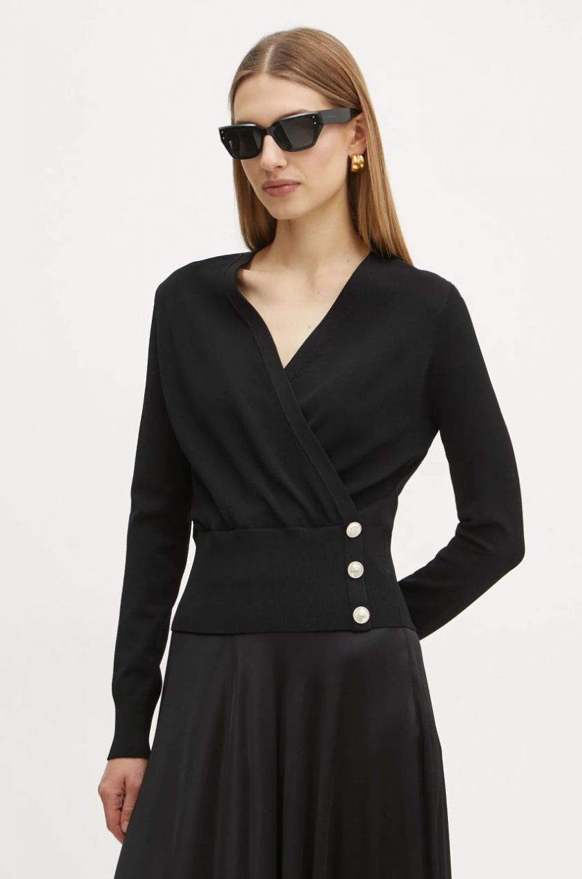 Sveter Marciano Guess FLORENCE dámsky, čierna farba, tenký, 5RGR29 5817Z