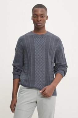 Sveter Hollister Co. pánsky, šedá farba, KI320-4049