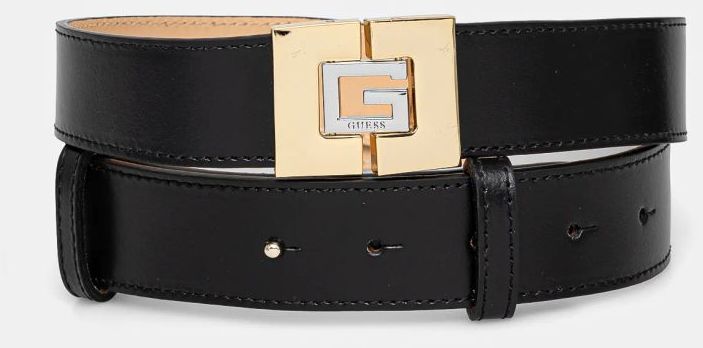 Kožený opasok Guess dámsky, čierna farba, BW9158 P4335