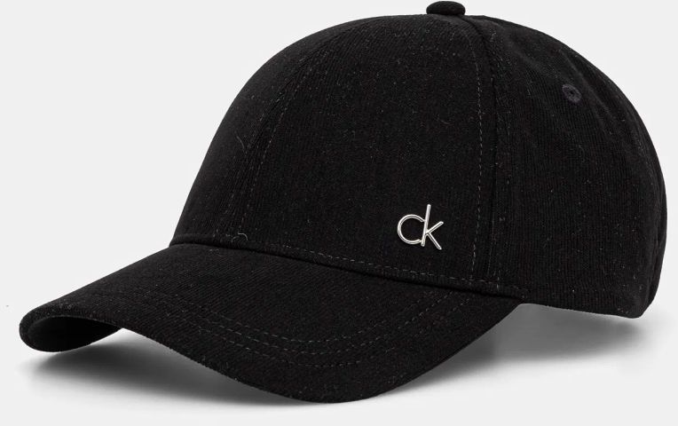 Menčestrová baseballová čiapka Calvin Klein čierna farba, jednofarebná, K60K612894